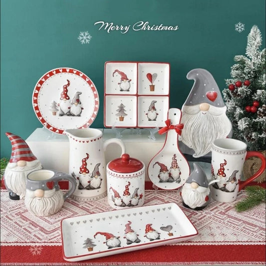 Nordic Santa Claus Ceramic Dinnerwar