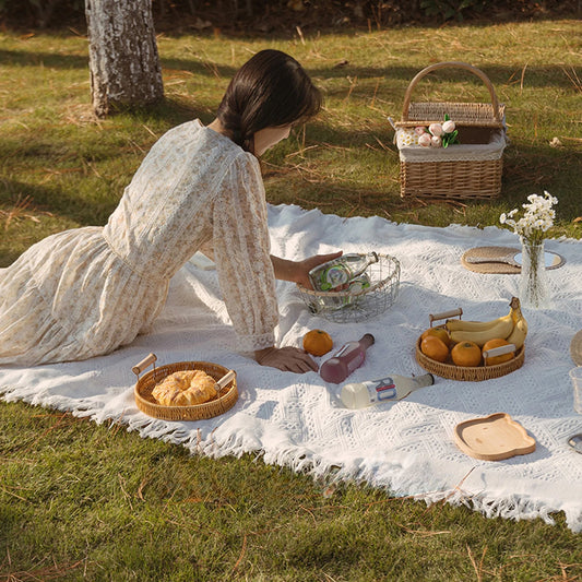 Boho Outdoor Throw Blanket