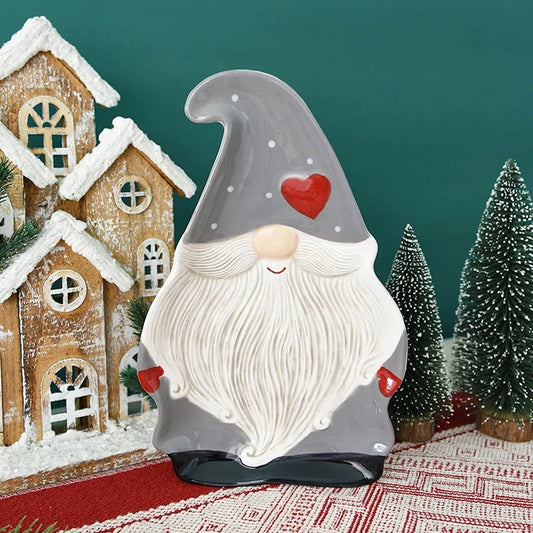 Santa Claus Ceramic Relief Plate