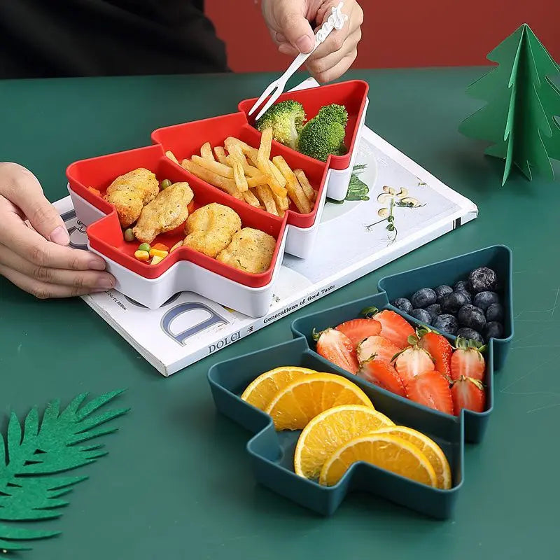 Christmas Tree Snack Plate