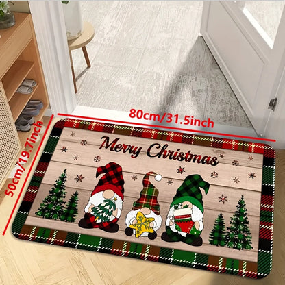 Merry Christmas Gnome Rug