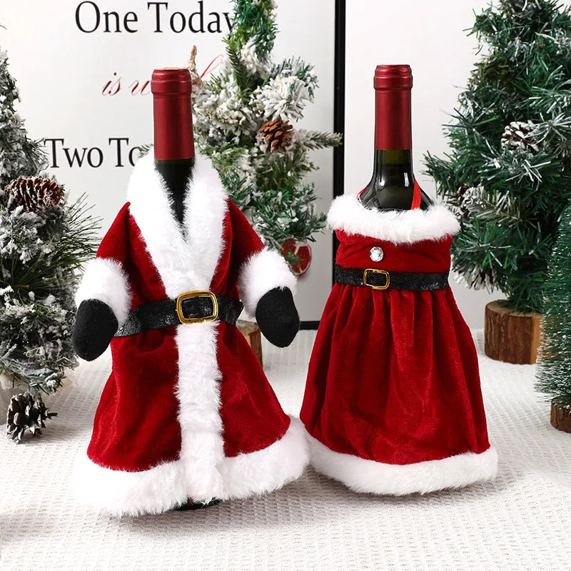 Santa Wine Bottle Cover