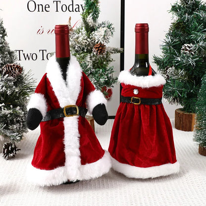 Santa Wine Bottle Cover