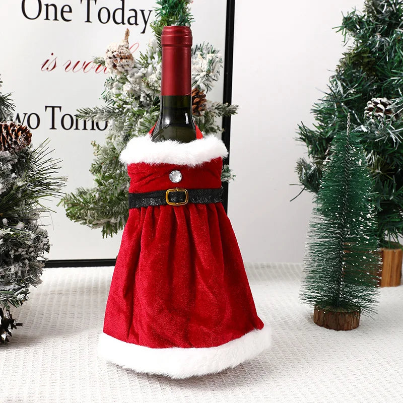 Santa Wine Bottle Cover