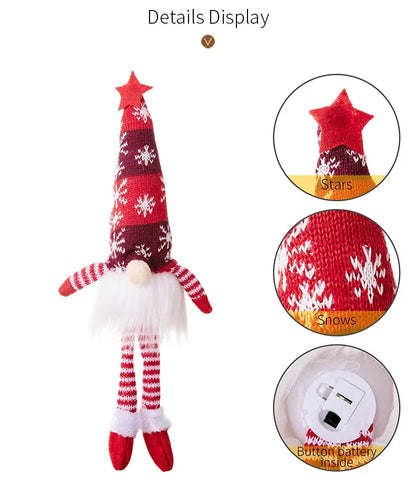 Christmas LED Gnome Plush