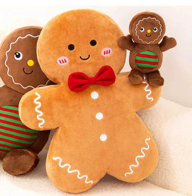 Christmas Gingerbread Plush Pillow