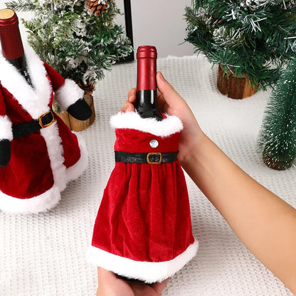 Santa Wine Bottle Cover