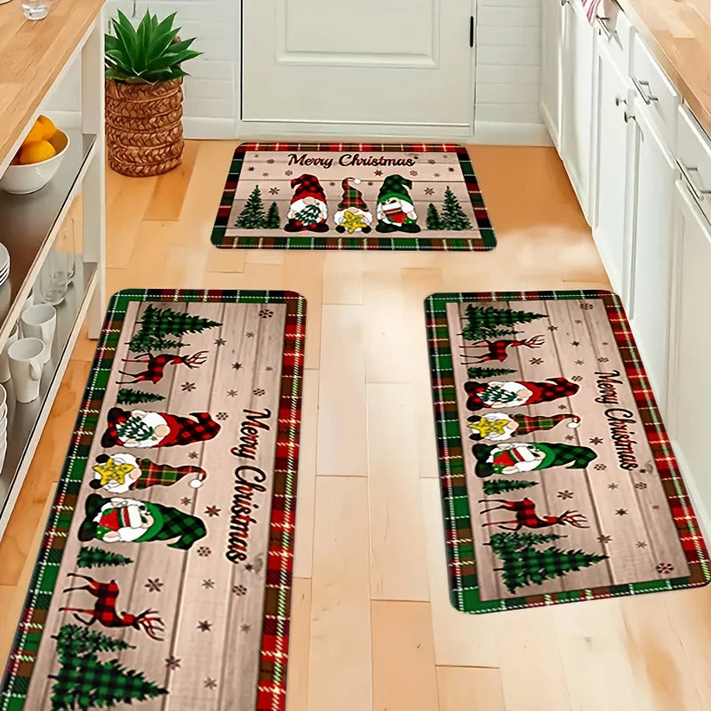 Merry Christmas Gnome Rug