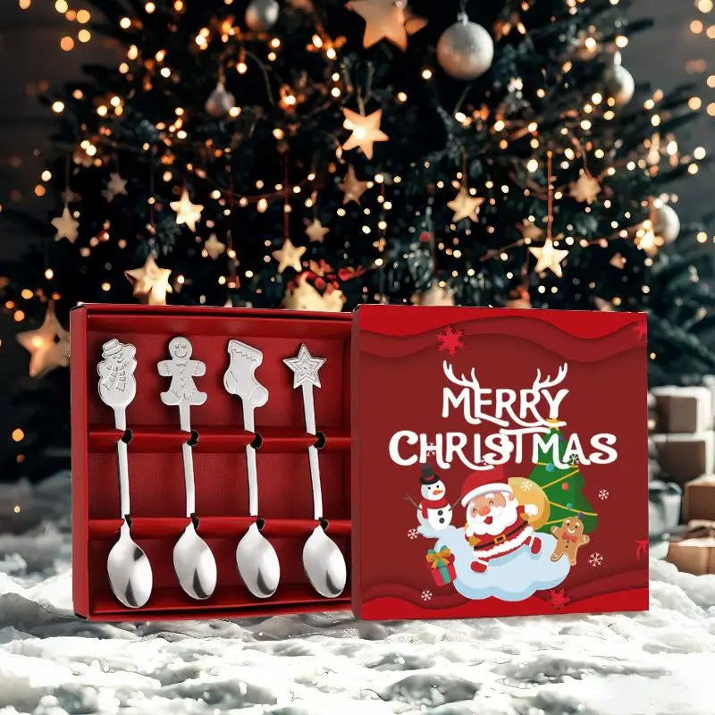 Christmas Coffee & Dessert Spoon