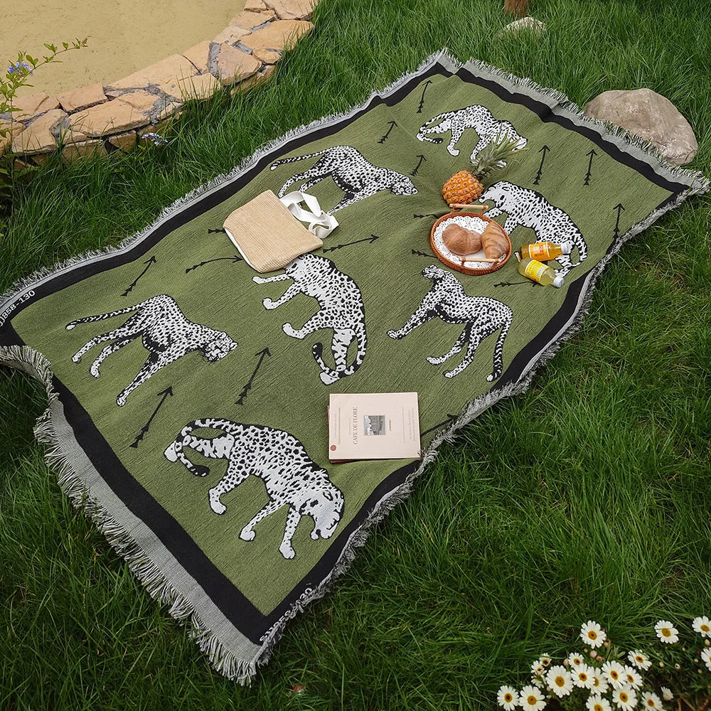 Cheetah Picnic Blanket