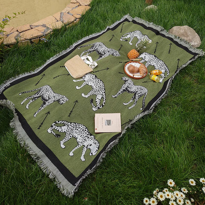 Cheetah Picnic Blanket