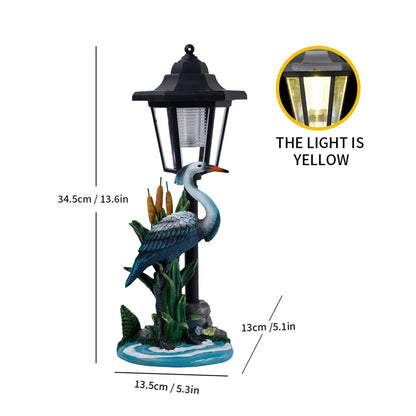 Garden Bird Statue Solar Outdoor Lights