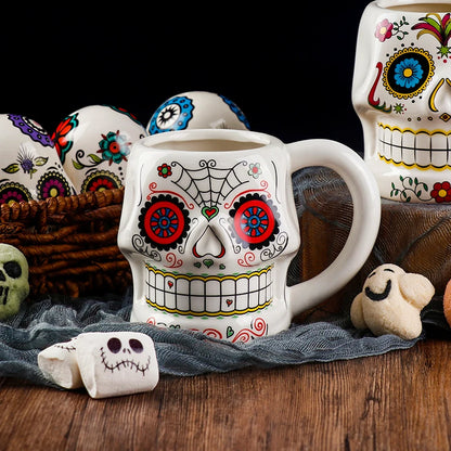 Halloween Skull Ceramic Mug