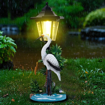 Garden Bird Statue Solar Outdoor Lights