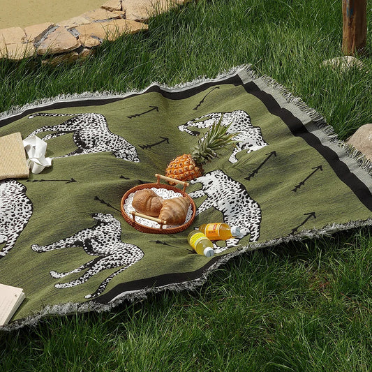 Cheetah Picnic Blanket