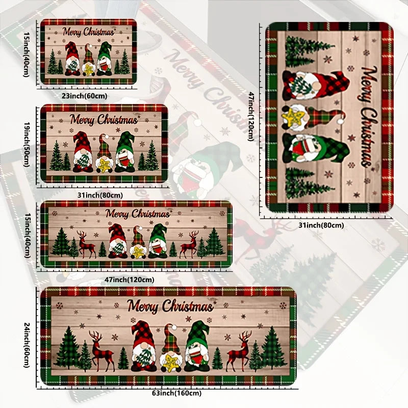 Merry Christmas Gnome Rug