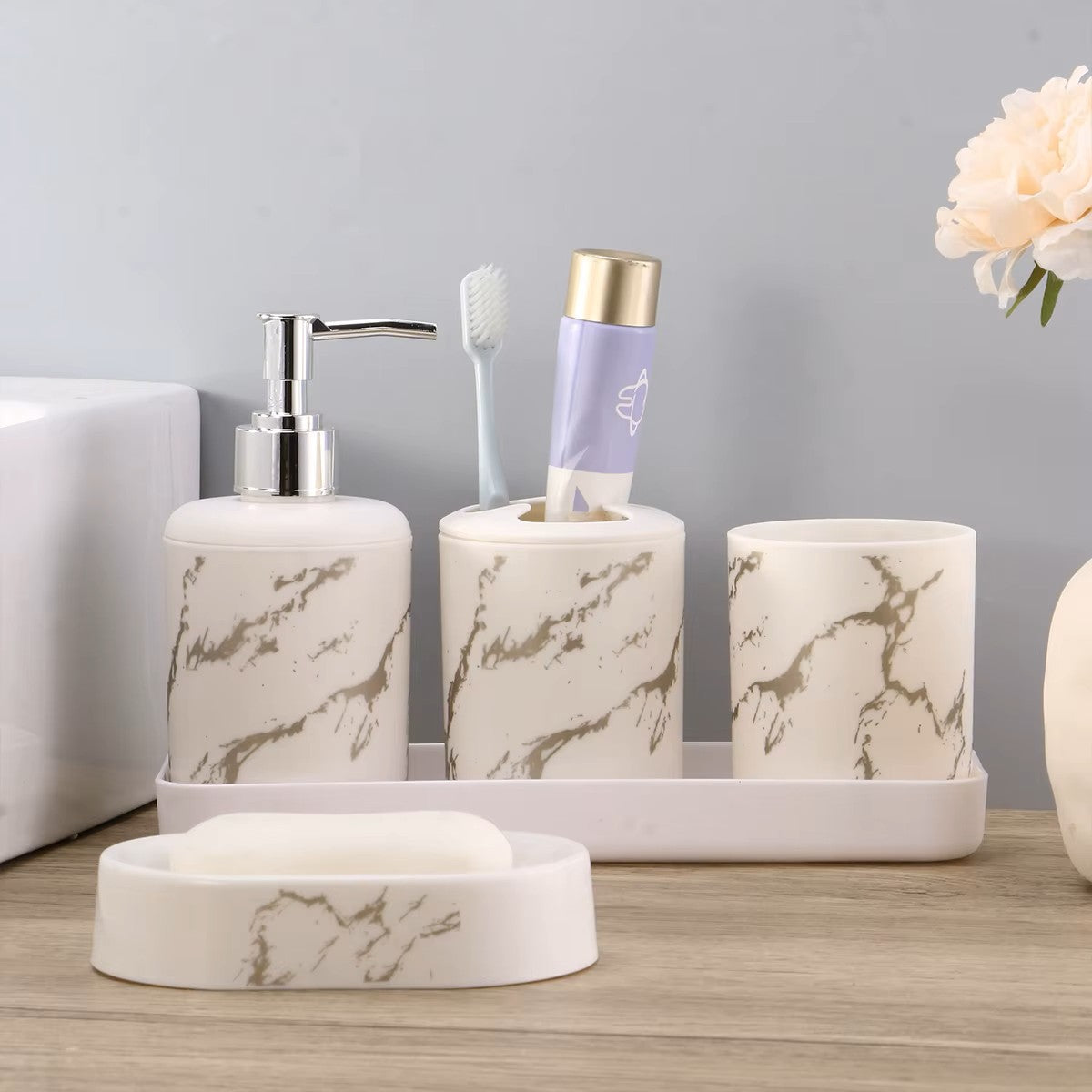 Marble Bathroom Set