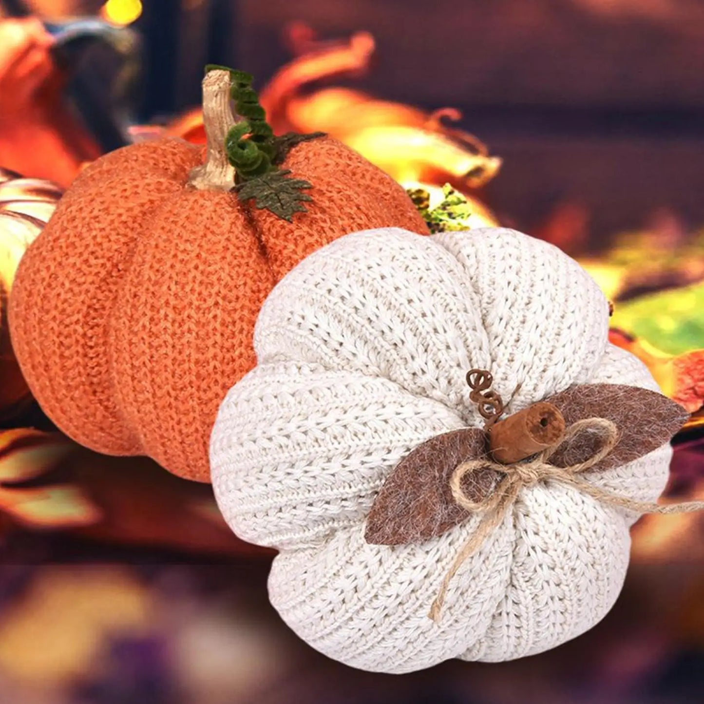 Knitted Pumpkin Decoration