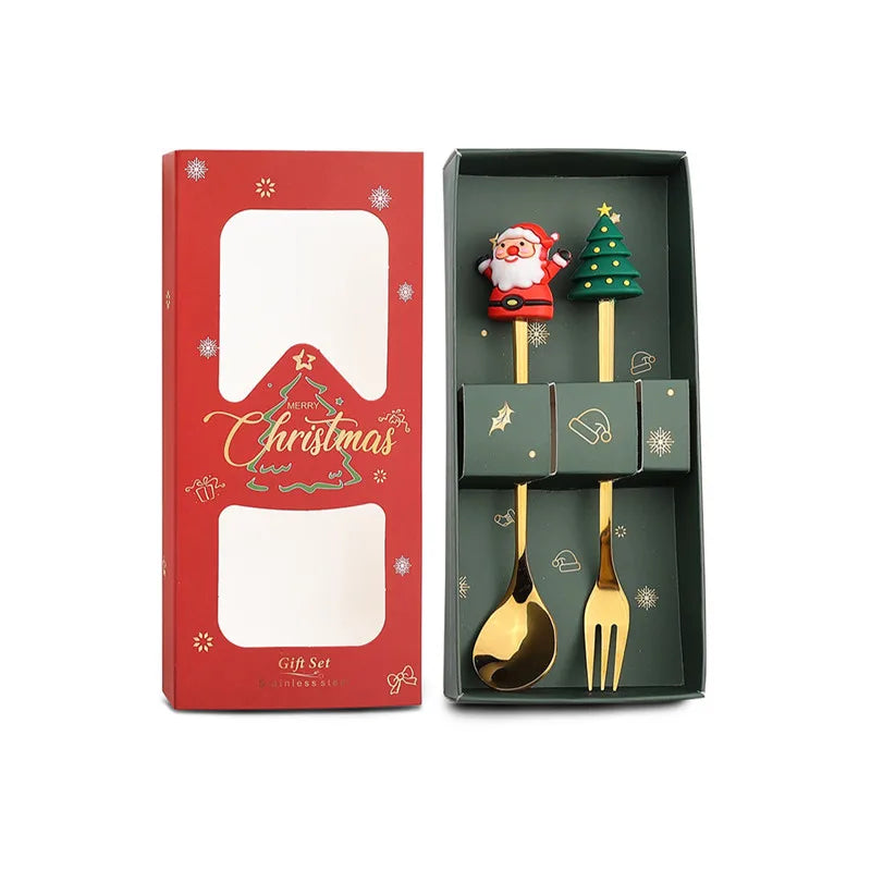 Christmas Spoon & Fork Set