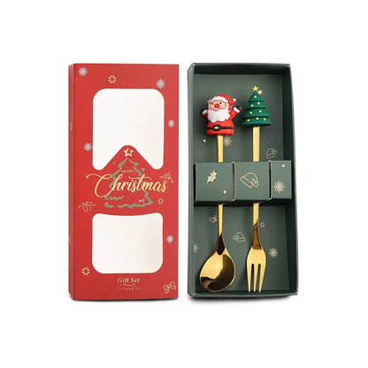 Christmas Spoon & Fork Set