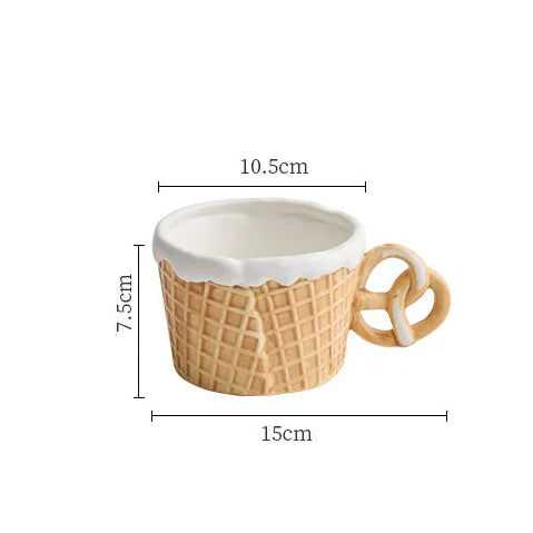 Biscuit Ceramic Coffee Cup