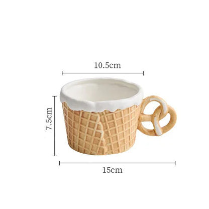 Biscuit Ceramic Coffee Cup