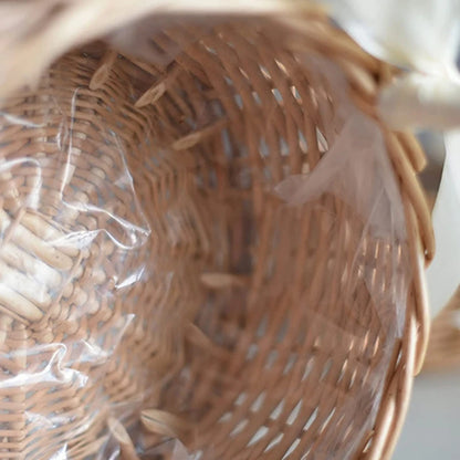 Woven Rattan Flower Basket
