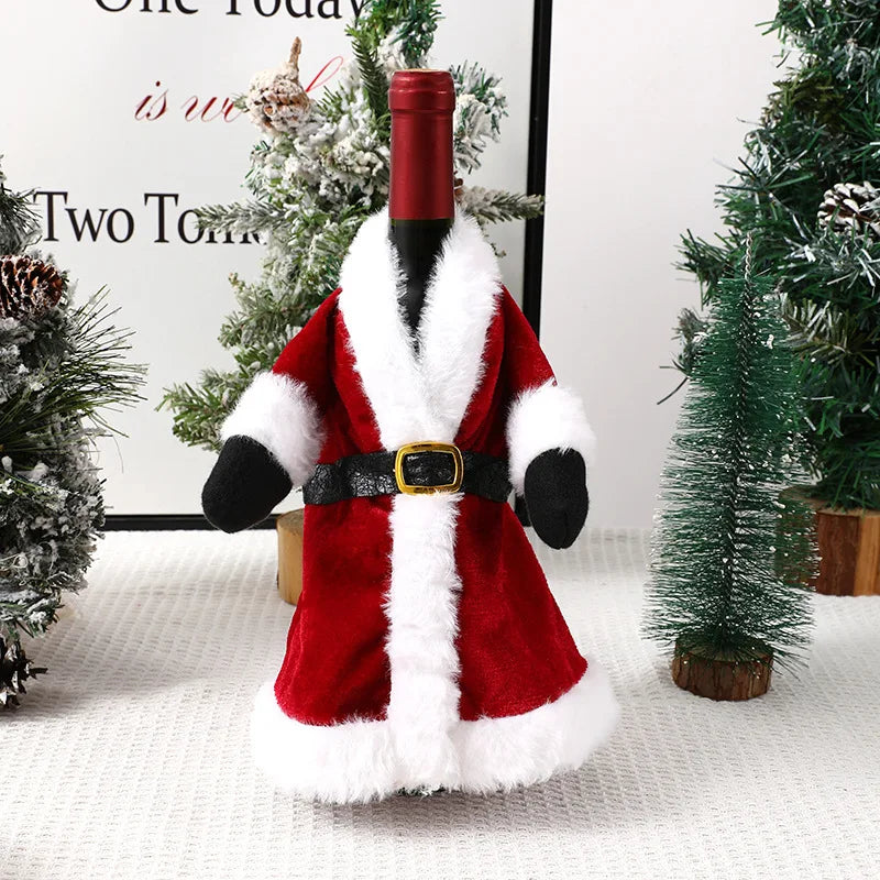Santa Wine Bottle Cover