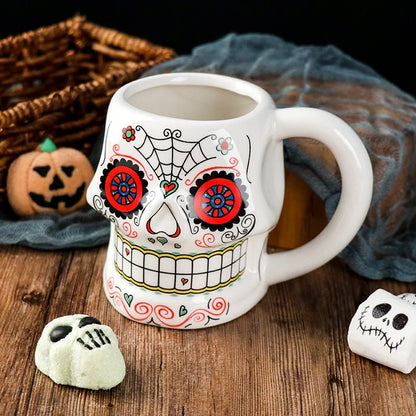 Halloween Skull Ceramic Mug