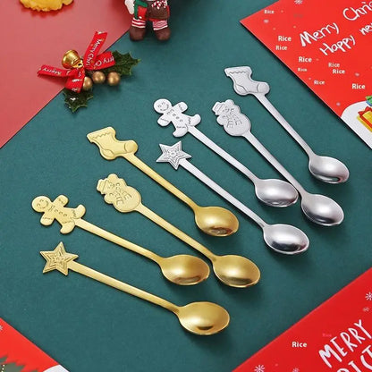 Christmas Coffee & Dessert Spoon