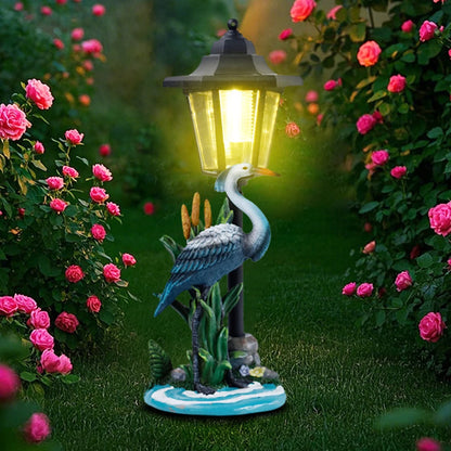 Garden Bird Statue Solar Outdoor Lights