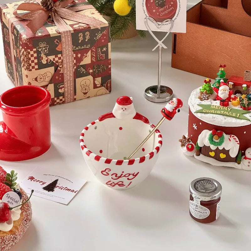 Santa Claus Ceramic Bowl