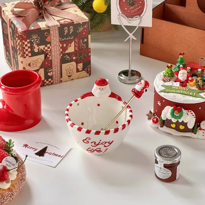 Santa Claus Ceramic Bowl
