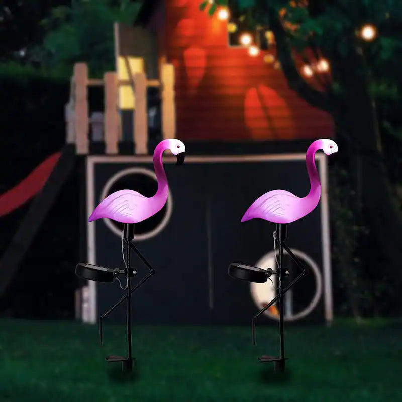 Solar Flamingo Light