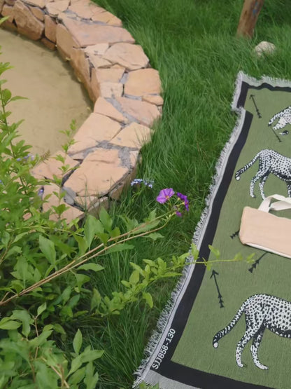 Cheetah Picnic Blanket
